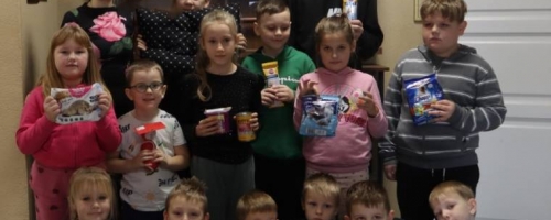 Podziękowanie za udział w akcji zbiórki darów dla podopiecznych OTOZ ANIMALS Schroniska dla Bezdomnych Zwierząt w Dąbrówce