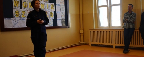 Spotkanie profilaktyczno-edukacyjne z funkcjonariuszką z Komendy Powiatowej Policji w Wejherowie 
