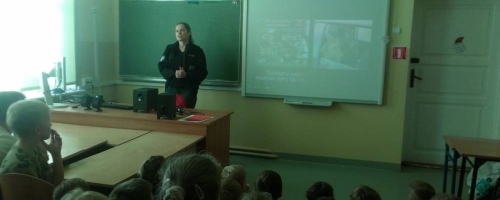 Wizyta gościa ze Schroniska dla Bezdomnych Zwierząt w Dąbrówce