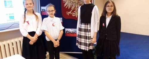 II miejsce w Powiatowym Konkursie Recytatorskim „STROFY O OJCZYŹNIE”