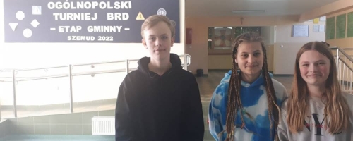  I miejsce w gminnych eliminacjach Ogólnopolskiego Turnieju Bezpieczeństwa w Ruchu Drogowym