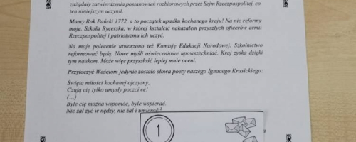 Narodowe Święto Niepodległości na lekcji języka polskiego