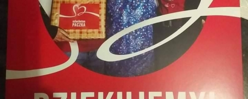 Podziękowanie za udział w XXII edycji Szlachetnej Paczki