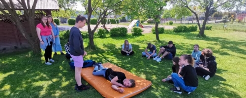Zajęcia praktyczne klasy VIII - pierwsza pomoc przedmedyczna