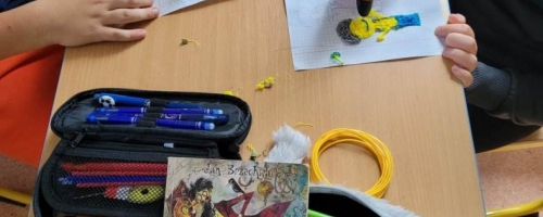 Długopisy 3D na lekcji języka polskiego