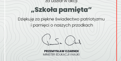  Szkoła pamięta… 
