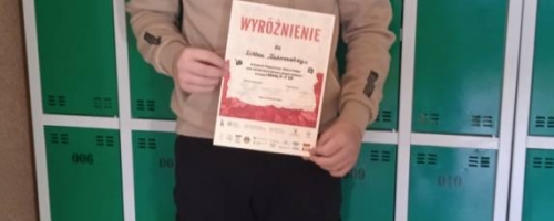 Wyróżnienie w Wojewódzkim Konkursie Fotograficznym z okazji Święta Niepodległości „Miejsca Pamięci walk o Niepodległą w jesiennej odsłonie obiektywu”